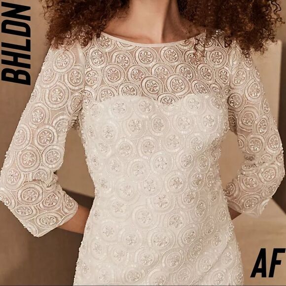 BHLDN MAUDE MINI DRESS NWT NEW IVORY PROM DRESS - Picture 5 of 12